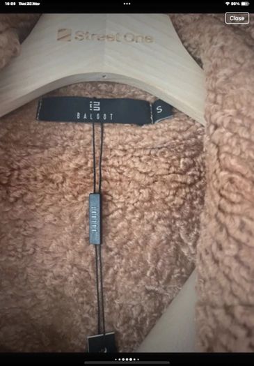 jacket  Bnwt size small baloot brand biker style tan jacket