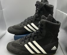 adidas Hog 1.0 Black White Boxing Sport Boots - UK 6.5 EU40 116373 Mens