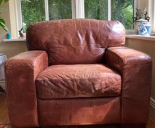 Leather armchair