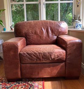 Leather armchair
