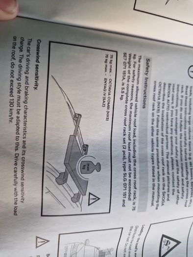 Genuine Skoda roof bars