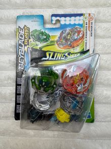 Beyblade Burst Turbo Slingshock Dual Pack Roktavor R4 and Thorns-X Minoboros M4 New Please see photos