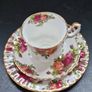 Royal Albert "Old Country Roses" Coffee Cup Trio Image 2