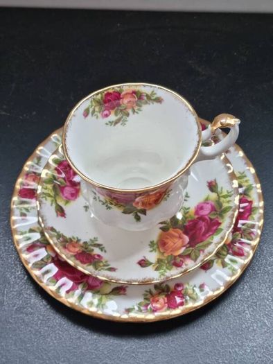 Royal Albert "Old Country Roses" Coffee Cup Trio