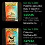 Pokemon 2003 EX Ruby and Sapphire booster packs Image 6