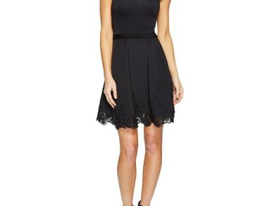 Ted Baker embroidered floral Black dress /Womens