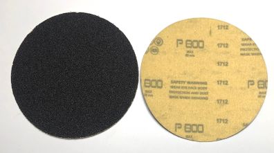 100PC 125mm Velcro Silicone Carbide Disc Pads 800 GRIT + FREE BACKER