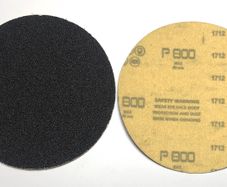 100PC 115mm Velcro Silicone Carbide Disc Pads 800 GRIT FREE BACKER