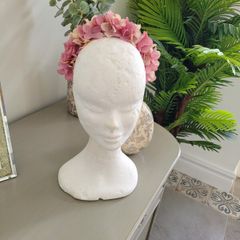 Brand new dusky pink floral crown headpiece fascinator headband crown