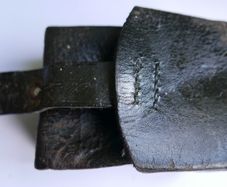 WW II Spanish-Chilean Mauser Leather Ammo Pouch