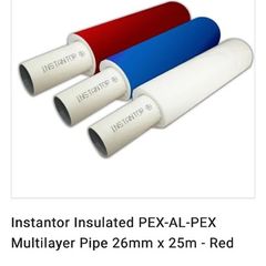2 x 25m Multilayer insulated water pipe white 26mm
