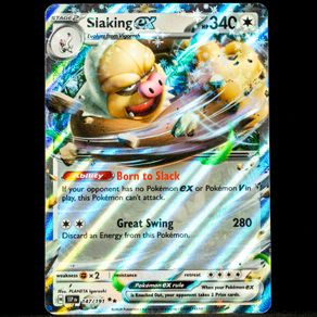 Slaking EX 147/191 Ultra Double Rare Holo Surging Sparks Pokemon Card SV