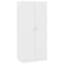 Wardrobe White 80x52x180 cm Chipboard Image 2