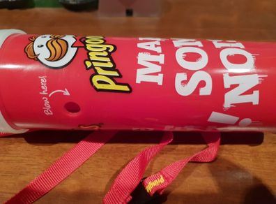 pringles blow horn toy