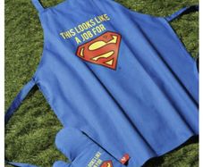 DC Comics Superman Apron & Oven Glove NEW