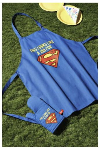 DC Comics Superman Apron & Oven Glove NEW