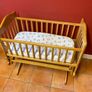 Babylo Timber Glider Crib With Mattress | Excellent Condition Image 2