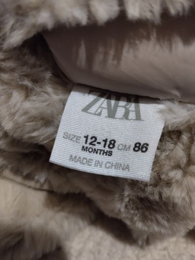 Zara Kids Faux Fur Reversible Gilet Jacket