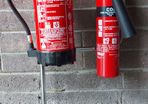 Fire Extinguisher Chrome Stand