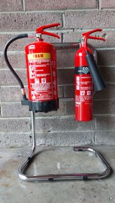 Fire Extinguisher Chrome Stand