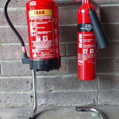 Fire Extinguisher Chrome Stand