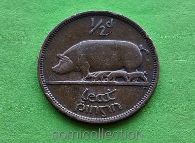 Ireland 1935 year Bronze Half Penny.