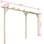 Garden Pergola 400x40x205 cm Wood Image 3