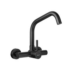 Ibergrif Wall Mounted Kitchen Tap Single Lever Mixer Tap 360 dagree Rotation