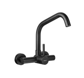 Ibergrif Wall Mounted Kitchen Tap Single Lever Mixer Tap 360 dagree Rotation
