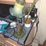 Vintage Working Table Lamp Sculpture of a Boy and Girl with Puppy, Postage available or Collection, Image 5