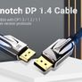 VENTION 3M Premium DisplayPort 1.4 UHD/3D 8K (7680x4320@60Hz) 32.4Gbps Luxury Model (Zinc Alloy/Nylon Braided/Gold Plated) Cable (Brand New/Warranty) Image 9