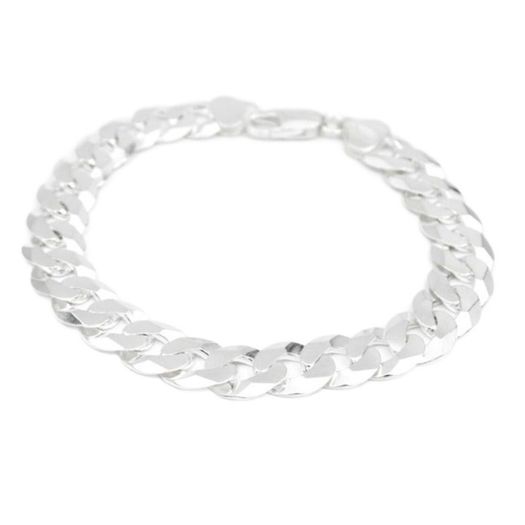 Bracelet 925 Sterling Silver Curb Chain Panzer Mens Unisex in Waterford ...