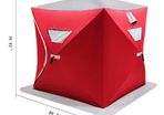 Ice Fishing Shelter Portable Pop-Up Waterproof and Windproof Tent Easily Set-Up for Outdoors Winter Fishing Camping Hiking