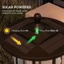 Set of Two 1.8m Traditional Style Solar Lamp Posts - Black Image 6