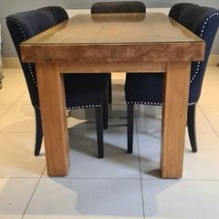 dining table with glass cover