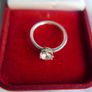 Authentic PANDORA 925 Sterling Silver Clear CZ Sparkling Crown Ring size P Image 4