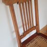 Antique Vintage Chair with Rattan Woven Seat Pad Image 10