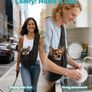 Small Dog Sling Carrier, Reversible Hands Free Dog Sling Carrier for Small Dogs Cats, Puppy Slings Carriers with Adjustable Safety Harness, Puppy Essentials, Black Image 2