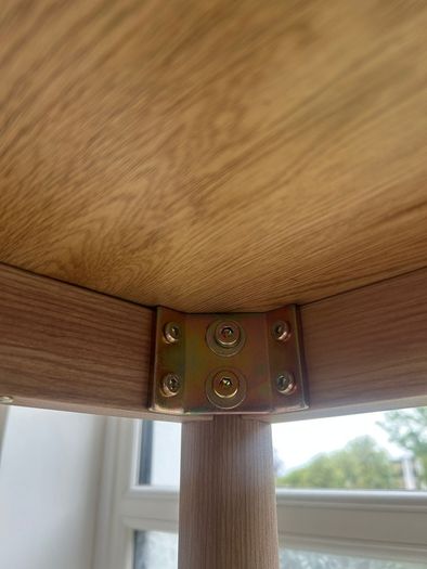 Wood veneer dining table