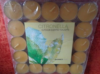 Cintronella Outdoor Tealights x 25 for Sale