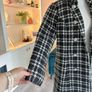 Savida Black & White Houndstooth Check Double-Breasted Coat Size M UK 12 / EU 40 Image 8