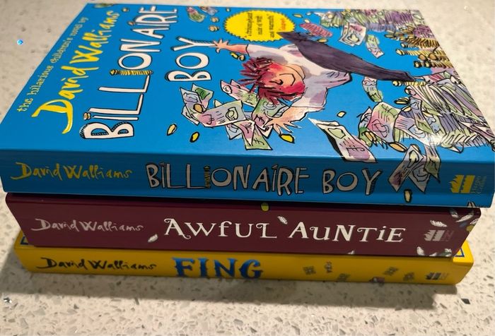 David Walliams Books - Billionaire Boy, Awful Auntie & Fing
