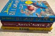 David Walliams Books - Billionaire Boy, Awful Auntie &amp; Fing