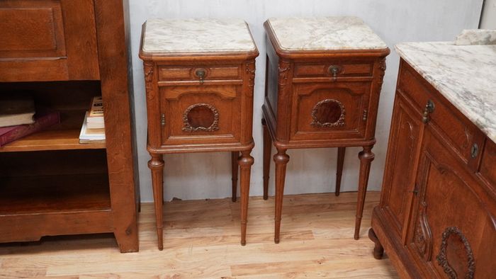 Antique French Oak Bedroom Suite