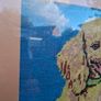 Vintage Kitsch Poodle framed Needlework Image 3