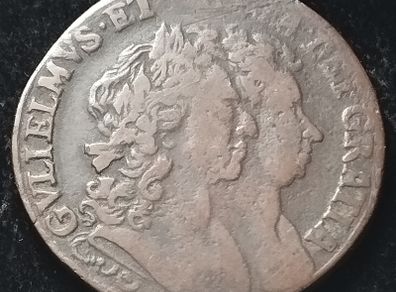 #511 - Ireland - 1693 - Half penny