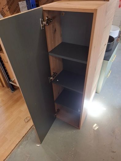 Visobath kyoto flutted tall unit -Costa oak