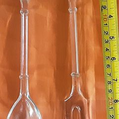 salad serving glass set