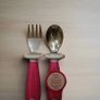 Munchkin Raise Toddler Fork and Spoon Set  12+ Months BPA Free Pink Image 7