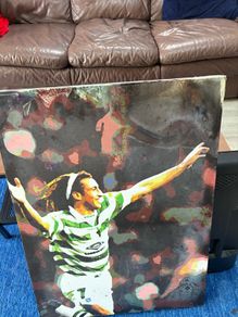 Henrik Larsson King of Kings Celtic Canvas Artwork